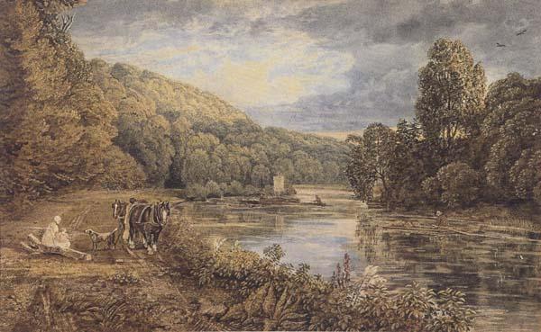 George Barret Jun Cliveden Woods (mk47) oil painting picture